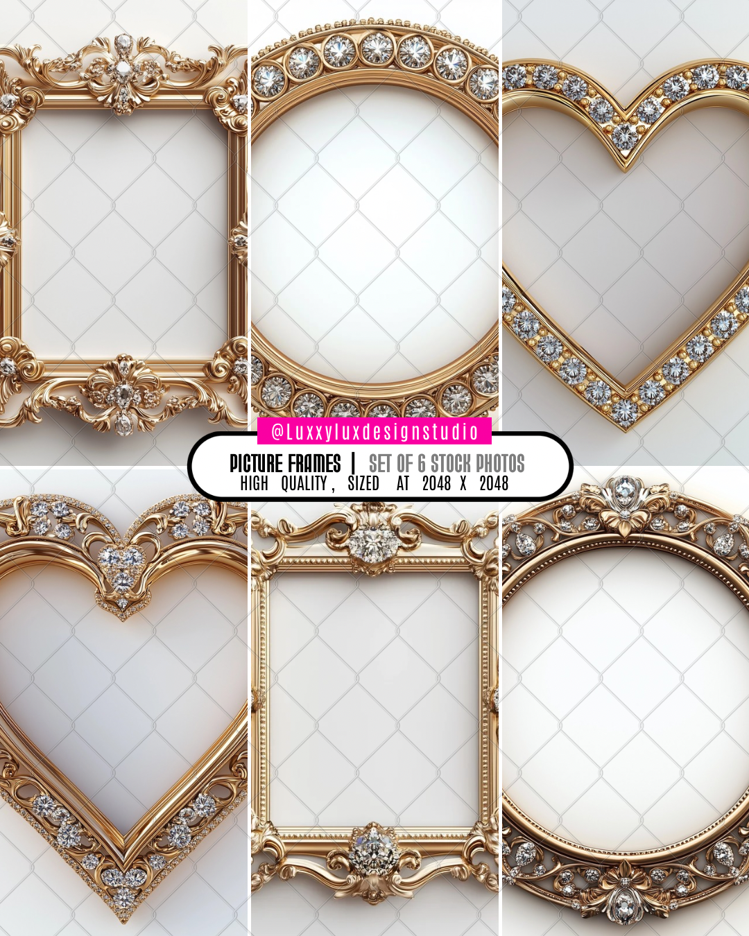 STOCK PHOTOS | PHOTO FRAMES (SET OF 6)