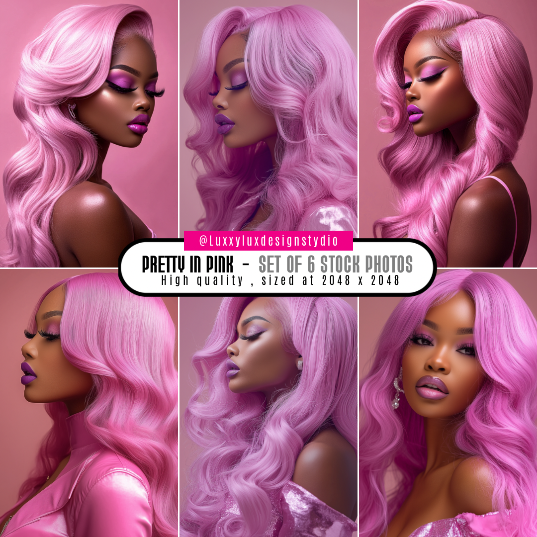 STOCK PHOTOS | PRETTY IN PINK (SET OF 6)