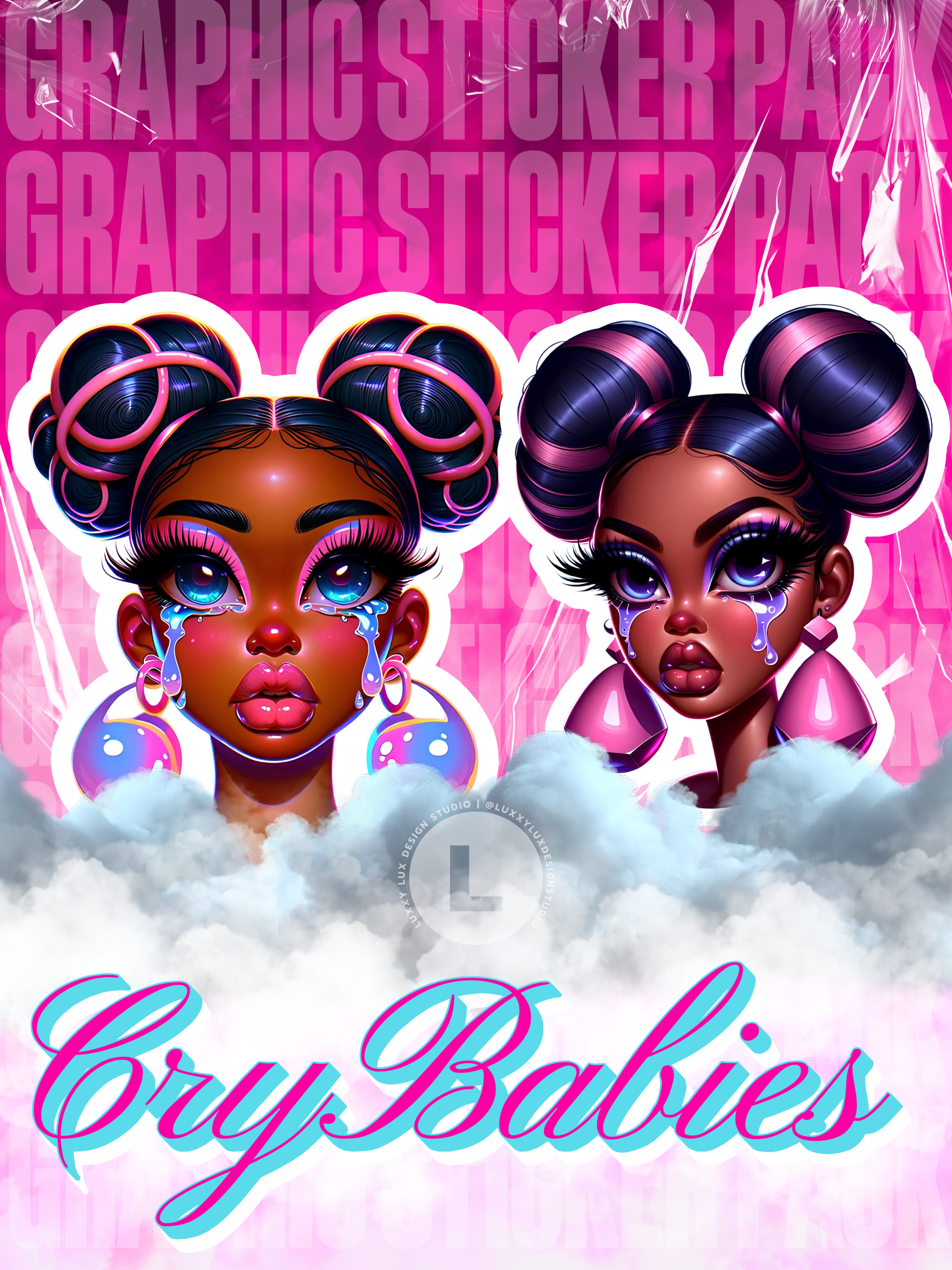 GRAPHIC STICKER PACK (SET OF 5)