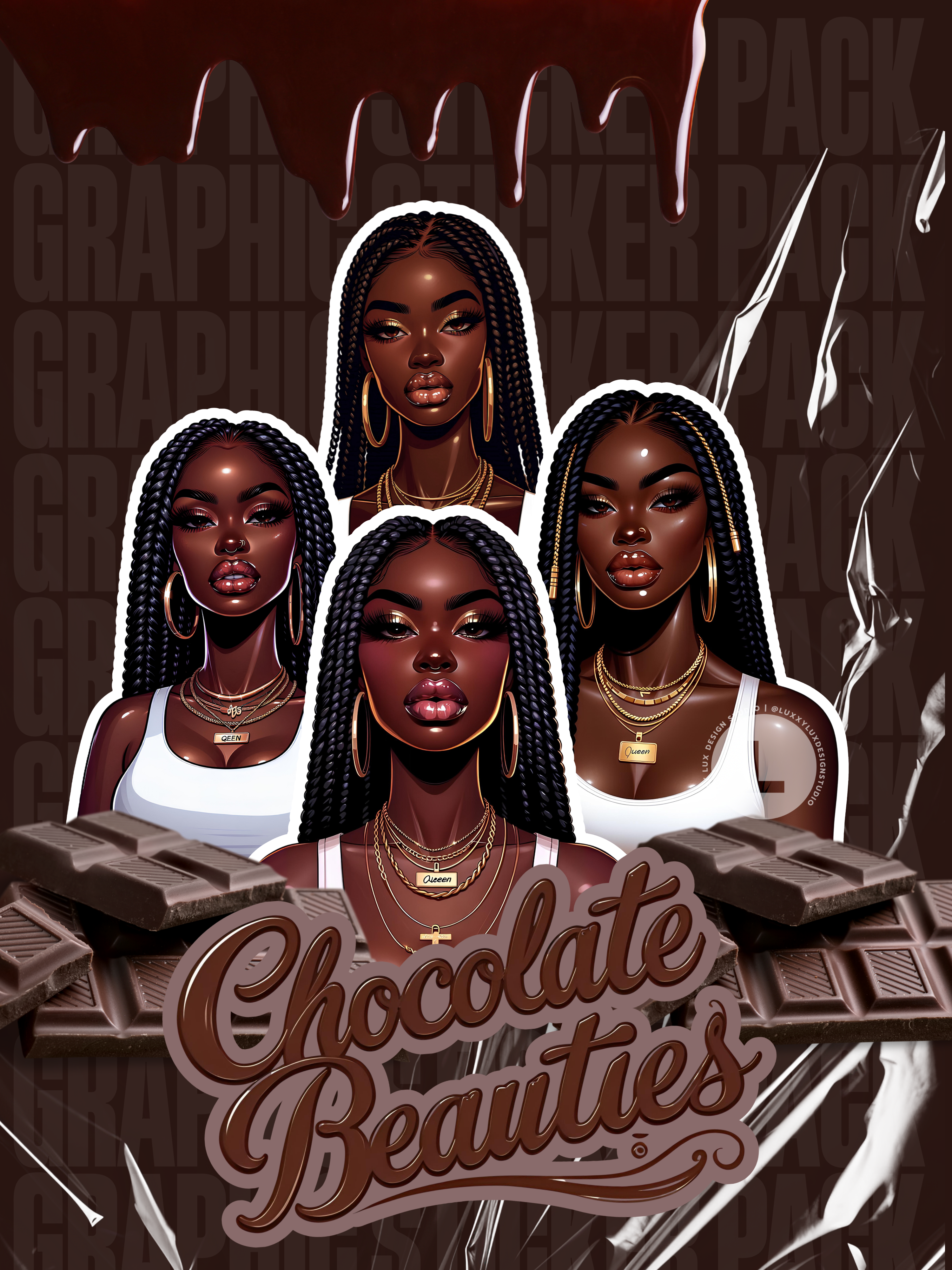 GRAPHIC STICKER PACK (SET OF 5)