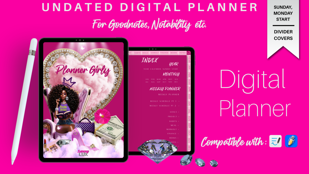PLANNER GIRLY | DIGITAL PLANNER