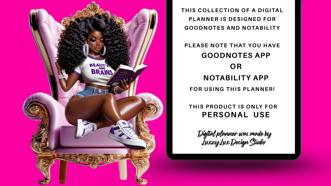 PLANNER GIRLY | DIGITAL PLANNER