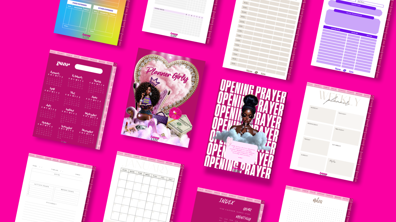 PLANNER GIRLY | DIGITAL PLANNER