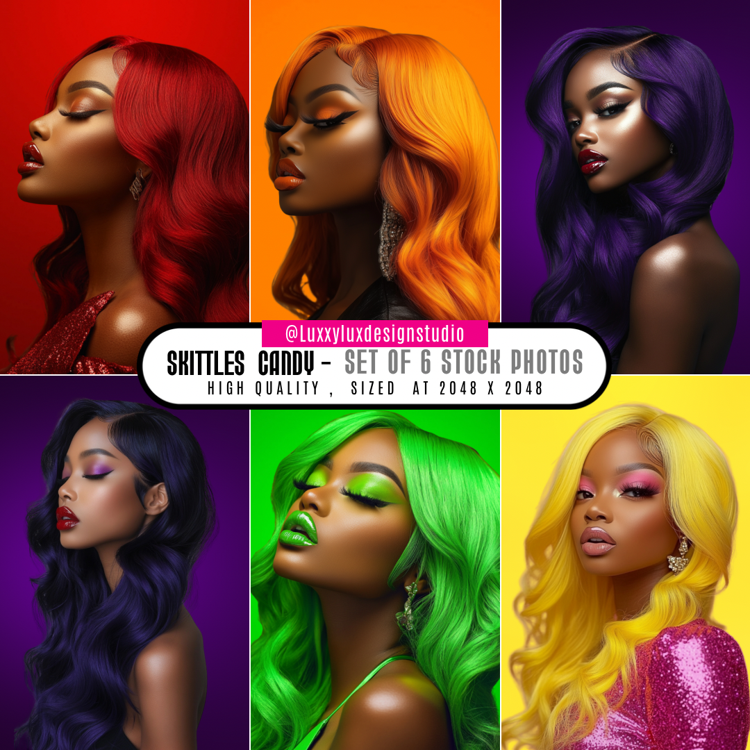 STOCK PHOTOS | SKITTLES CANDY (SET OF 6)